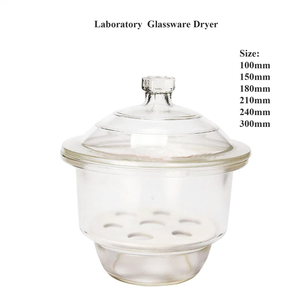 Laboratory Glassware Boro3.3 Glass Desiccator Vacuum 300mm Desiccator Clear/Brown Desiccator