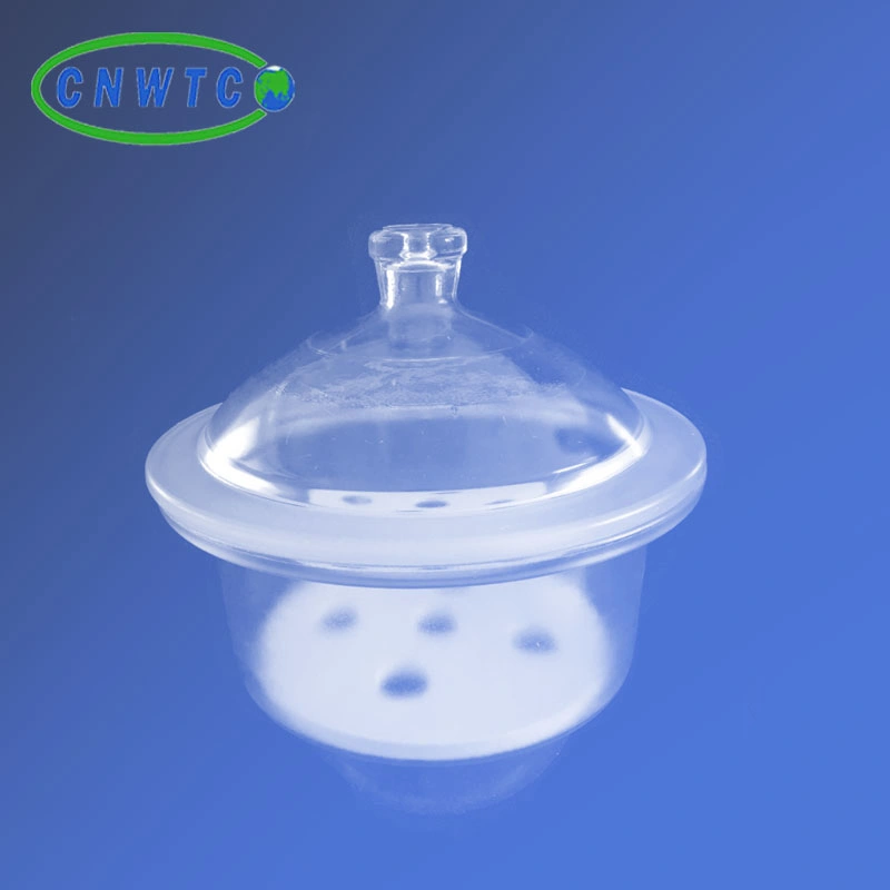 Lab Glassware Clear Glass Transparent Vacuum Desiccator with Porcelain Plate