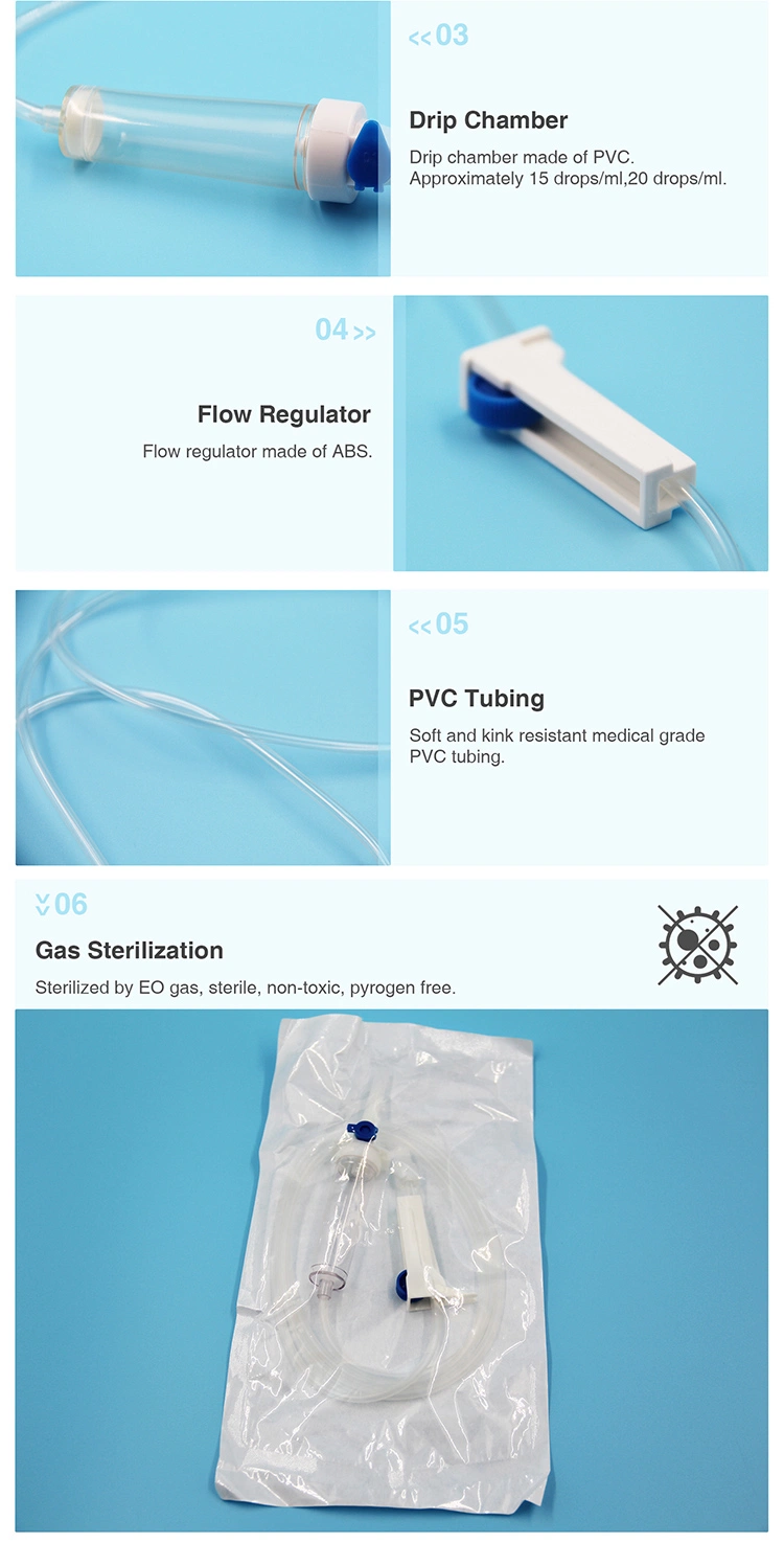 Hot Selling with Flow Regulator Needleless Adapters IV Infusion Set Burette