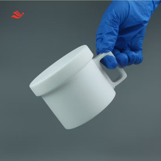 Botella de reactivo Botella de muestra de PTFE Botellas de almacenamiento de muestras resistentes a ácidos y álcalis