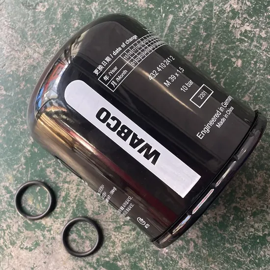 Wabco 4324102412 432 410 2412 Secador de aire Desecador Aparato de secado para Beibentruck Beifangbenchi Sinotruk HOWO Shacman Foton Hongyan FAW Dongfeng Heavy Truck